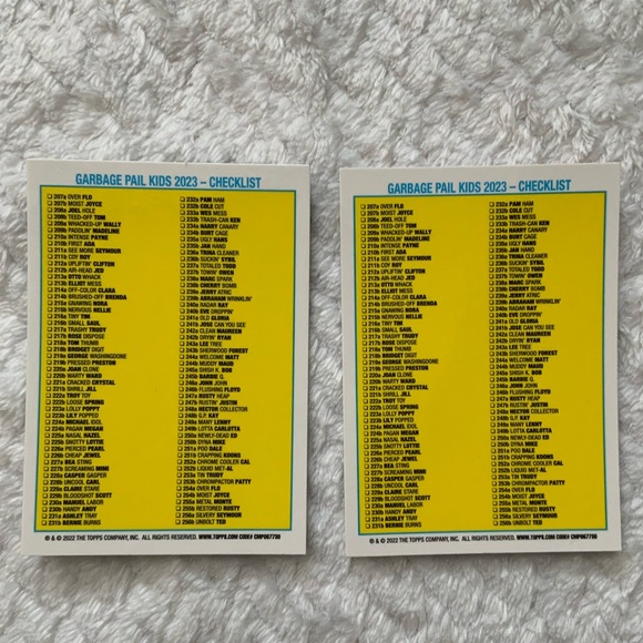 Garbage Pail Kids cards 2023 - Picture 8 of 8